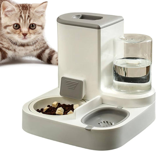 Distributeur automatique d'eau et de nourriture pour chats,